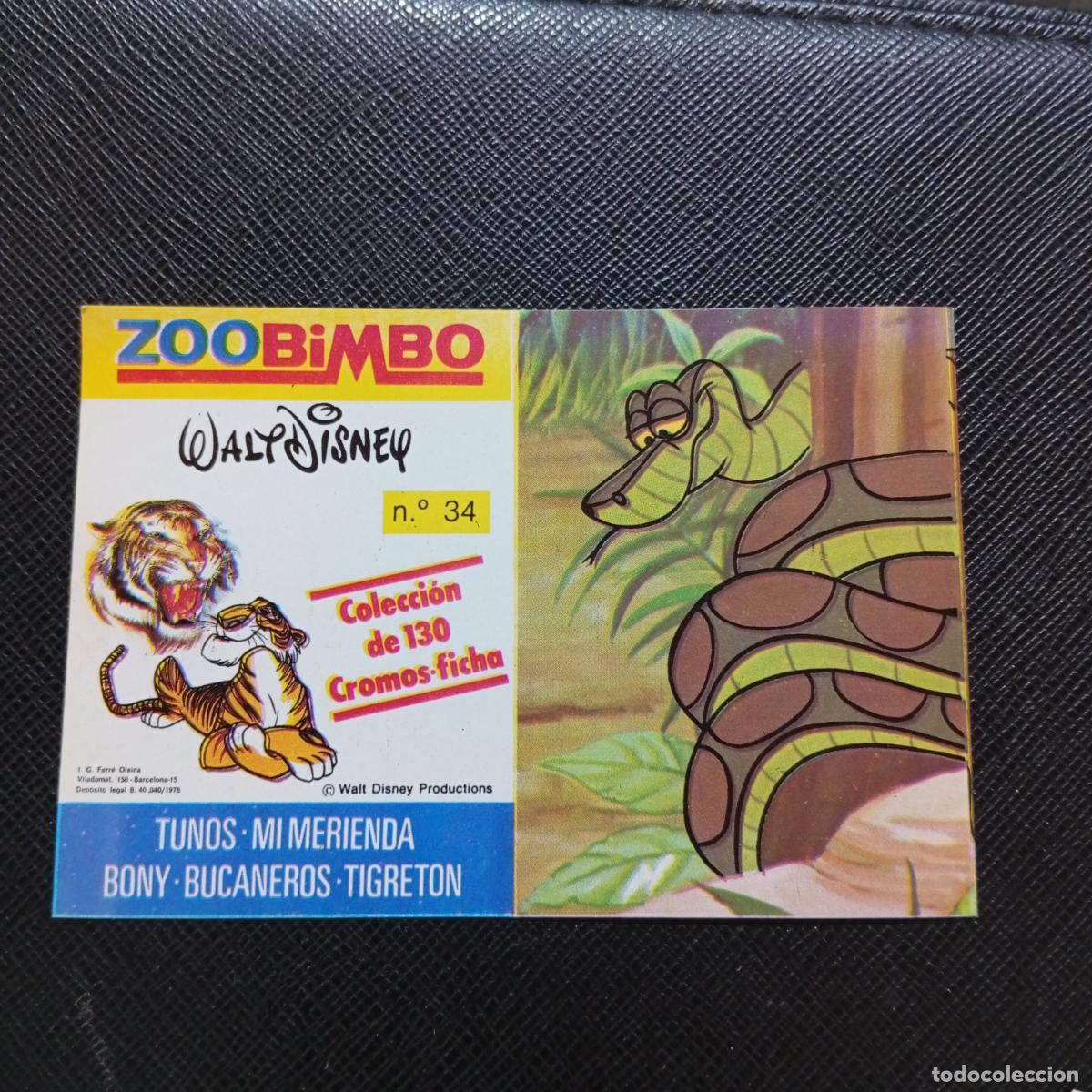 Coleccionismo Cromos antiguos: ZOOBIMBO WALT DISNEY CROMO BONY TIGRETON BUCANEROS 1978 CROMO - SIN PEGAR - PITON RATICULADA 34