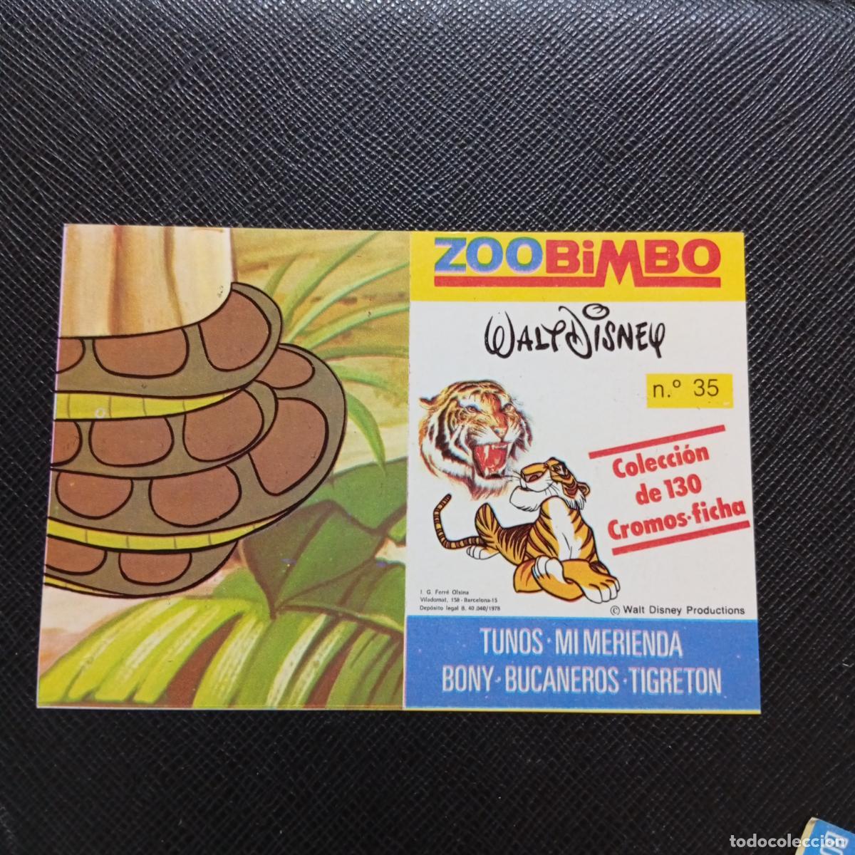 Coleccionismo Cromos antiguos: ZOOBIMBO WALT DISNEY CROMO BONY TIGRETON BUCANEROS 1978 CROMO - SIN PEGAR - 35 PITON RATICULADA