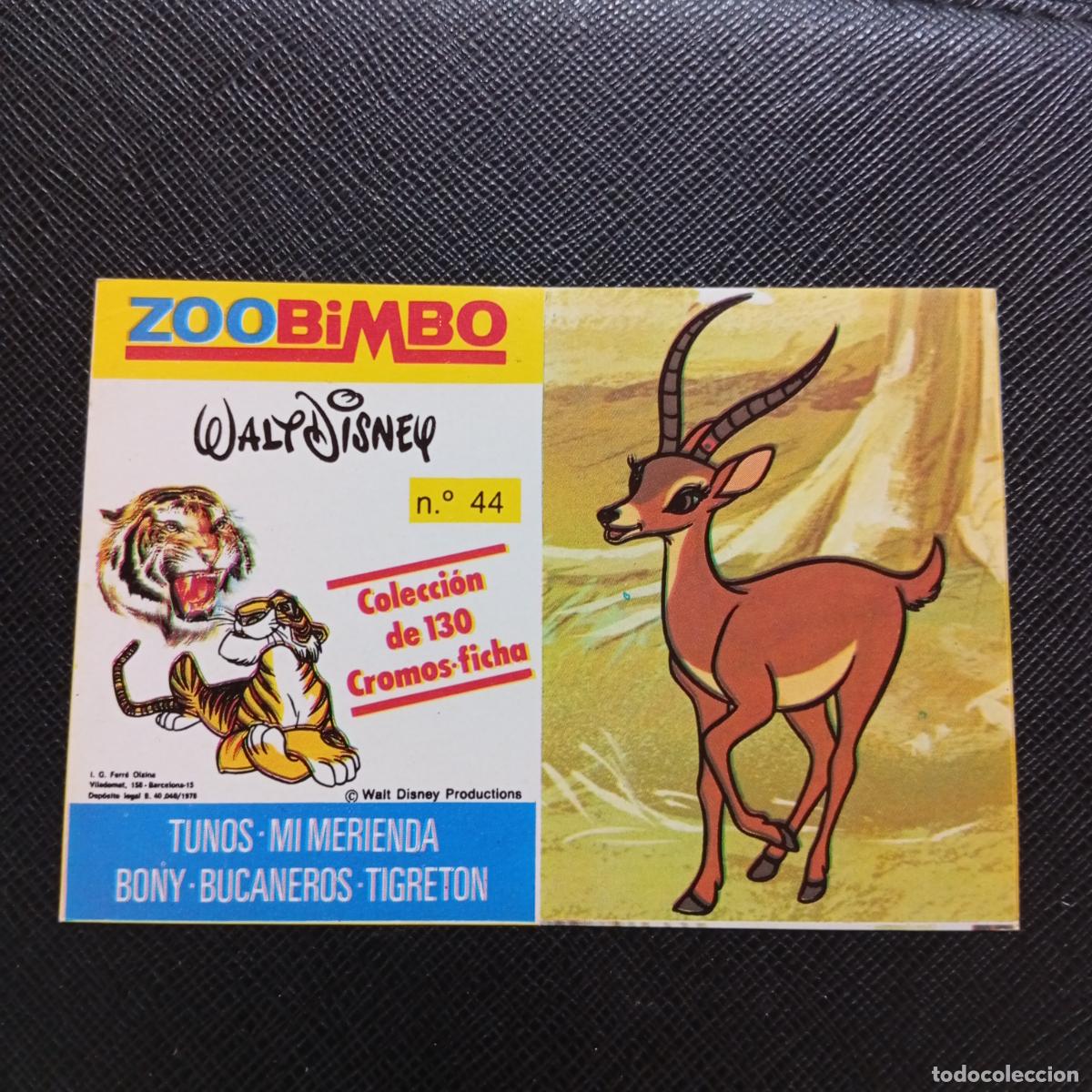 Coleccionismo Cromos antiguos: ZOOBIMBO WALT DISNEY CROMO BONY TIGRETON BUCANEROS 1978 CROMO - SIN PEGAR - GACELA 44