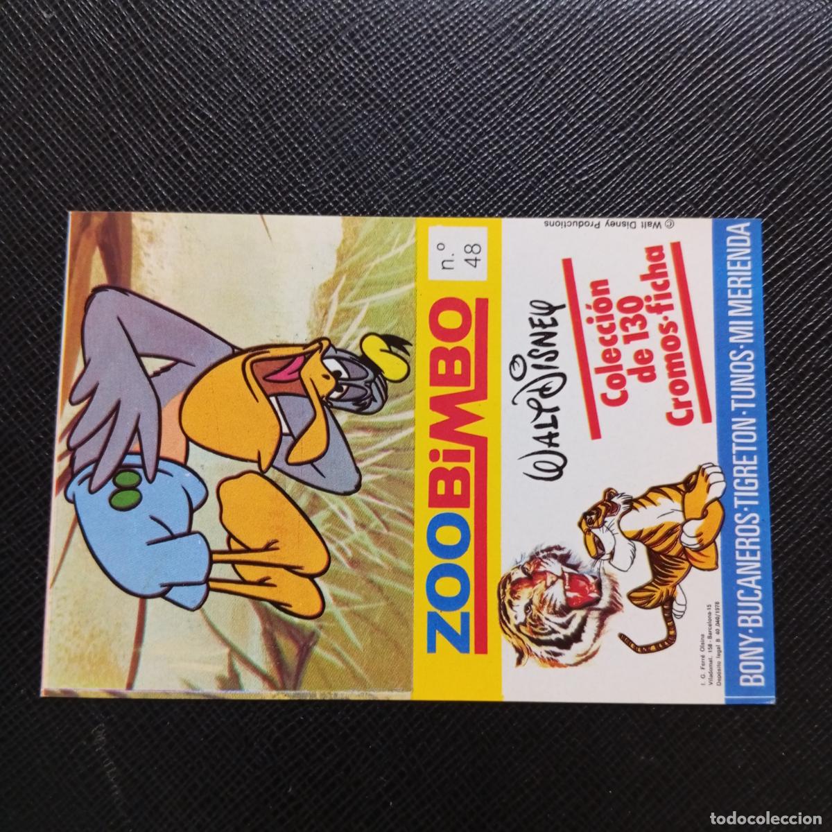 Coleccionismo Cromos antiguos: ZOOBIMBO WALT DISNEY CROMO BONY TIGRETON BUCANEROS 1978 CROMO - SIN PEGAR - PELIKANO 48