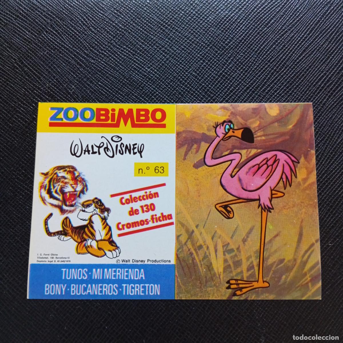 Coleccionismo Cromos antiguos: ZOOBIMBO WALT DISNEY CROMO BONY TIGRETON BUCANEROS 1978 CROMO - SIN PEGAR - FLAMENCO 63