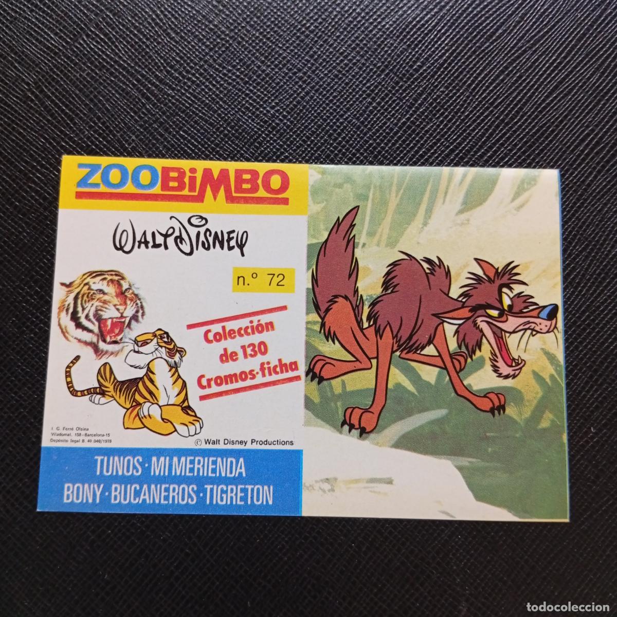 Coleccionismo Cromos antiguos: ZOOBIMBO WALT DISNEY CROMO BONY TIGRETON BUCANEROS 1978 CROMO - SIN PEGAR - COYOTE 72