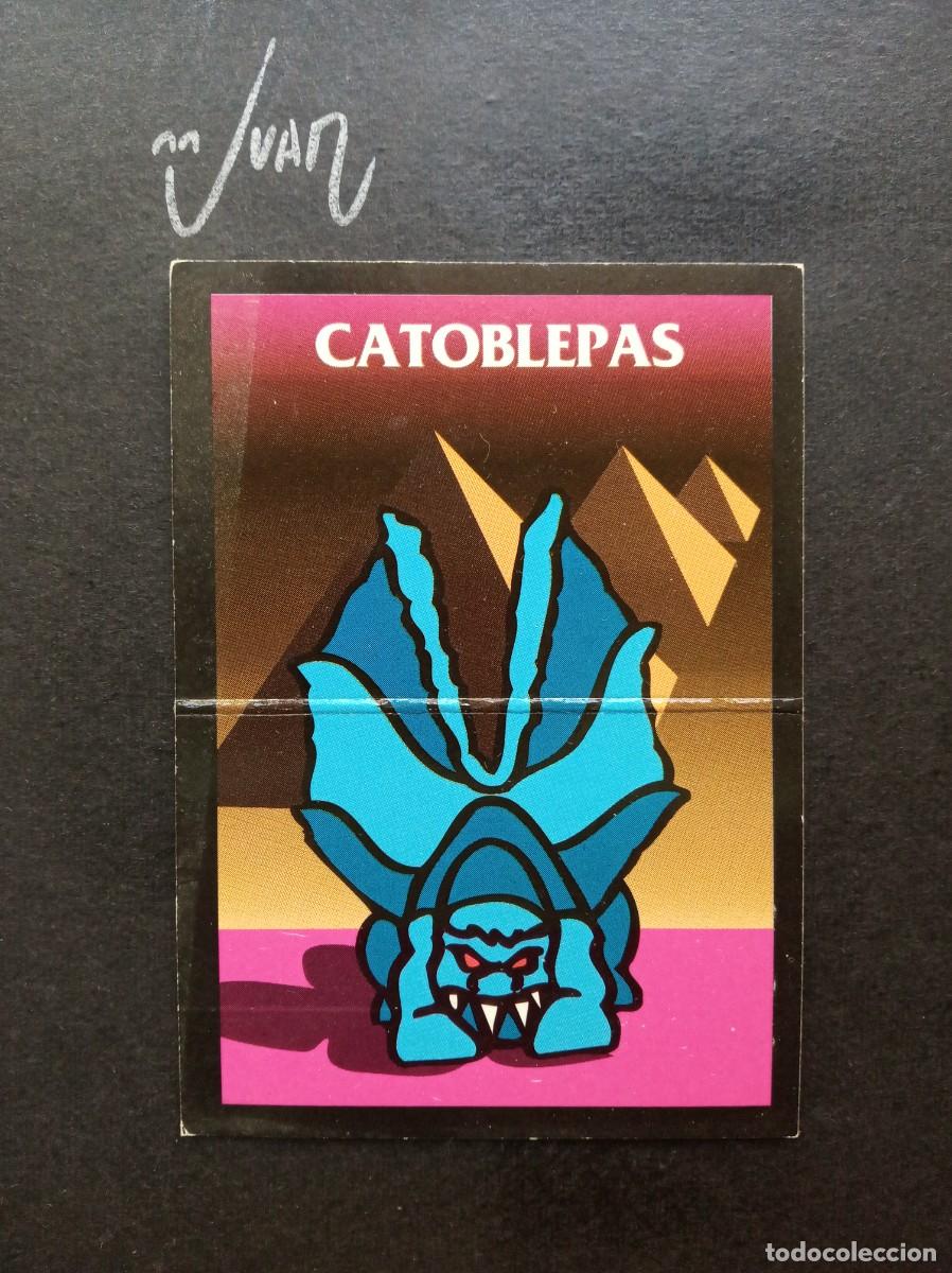 Coleccionismo Cromos antiguos: N&ordm; 20 CATOBLEPAS MONSTER IN MY POCKET &reg; MATCHBOX CROMO HISTORIA GIOCHI PREZIOSI 1990