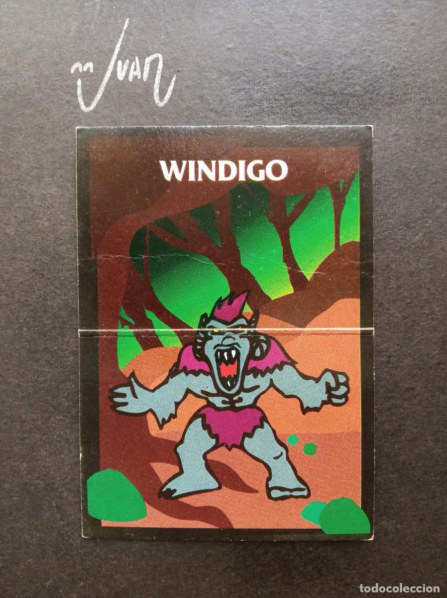 Coleccionismo Cromos antiguos: N&ordm; 24 WINDIGO MONSTER IN MY POCKET &reg; MATCHBOX CROMO HISTORIA GIOCHI PREZIOSI 1990