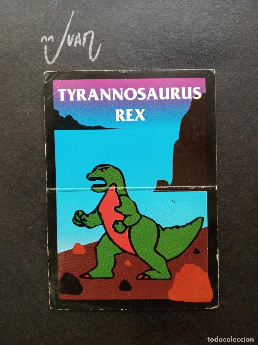 Coleccionismo Cromos antiguos: N&ordm; 6 TYRANNOSAURUS REX MONSTER IN MY POCKET &reg; MATCHBOX CROMO HISTORIA GIOCHI PREZIOSI 1990