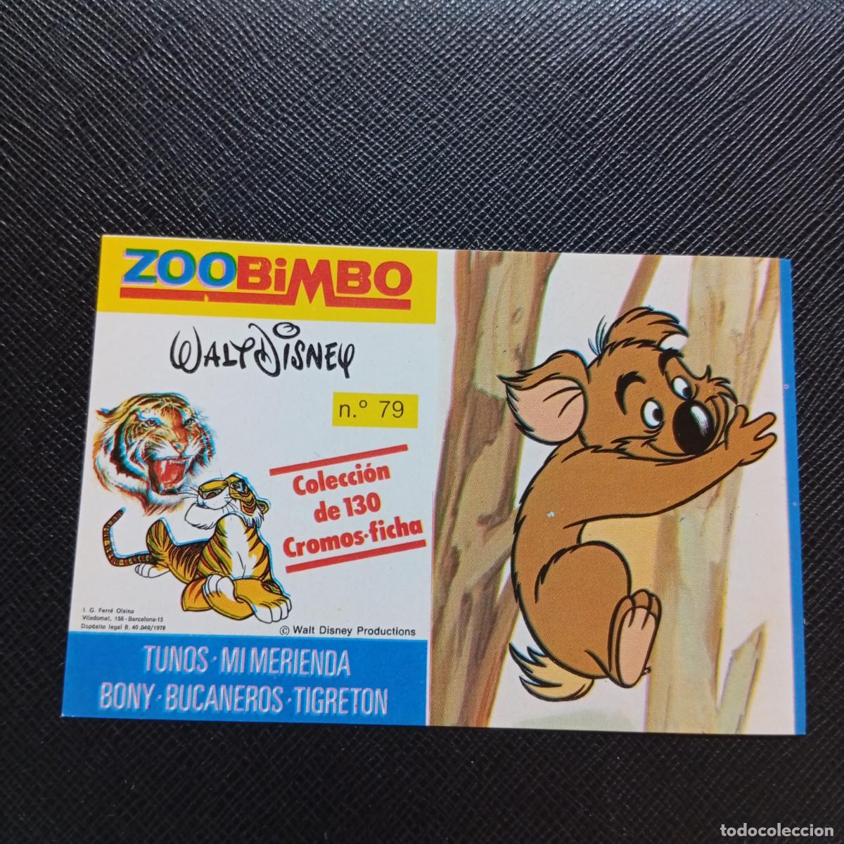 Coleccionismo Cromos antiguos: ZOOBIMBO WALT DISNEY CROMO BONY TIGRETON BUCANEROS 1978 CROMO - SIN PEGAR - KOALA 79