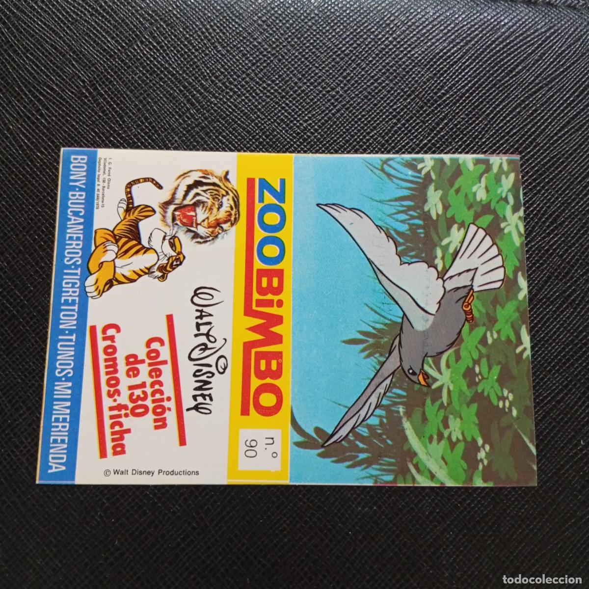 Coleccionismo Cromos antiguos: ZOOBIMBO WALT DISNEY CROMO BONY TIGRETON BUCANEROS 1978 CROMO - SIN PEGAR - PALOMA DOMESTICA 90
