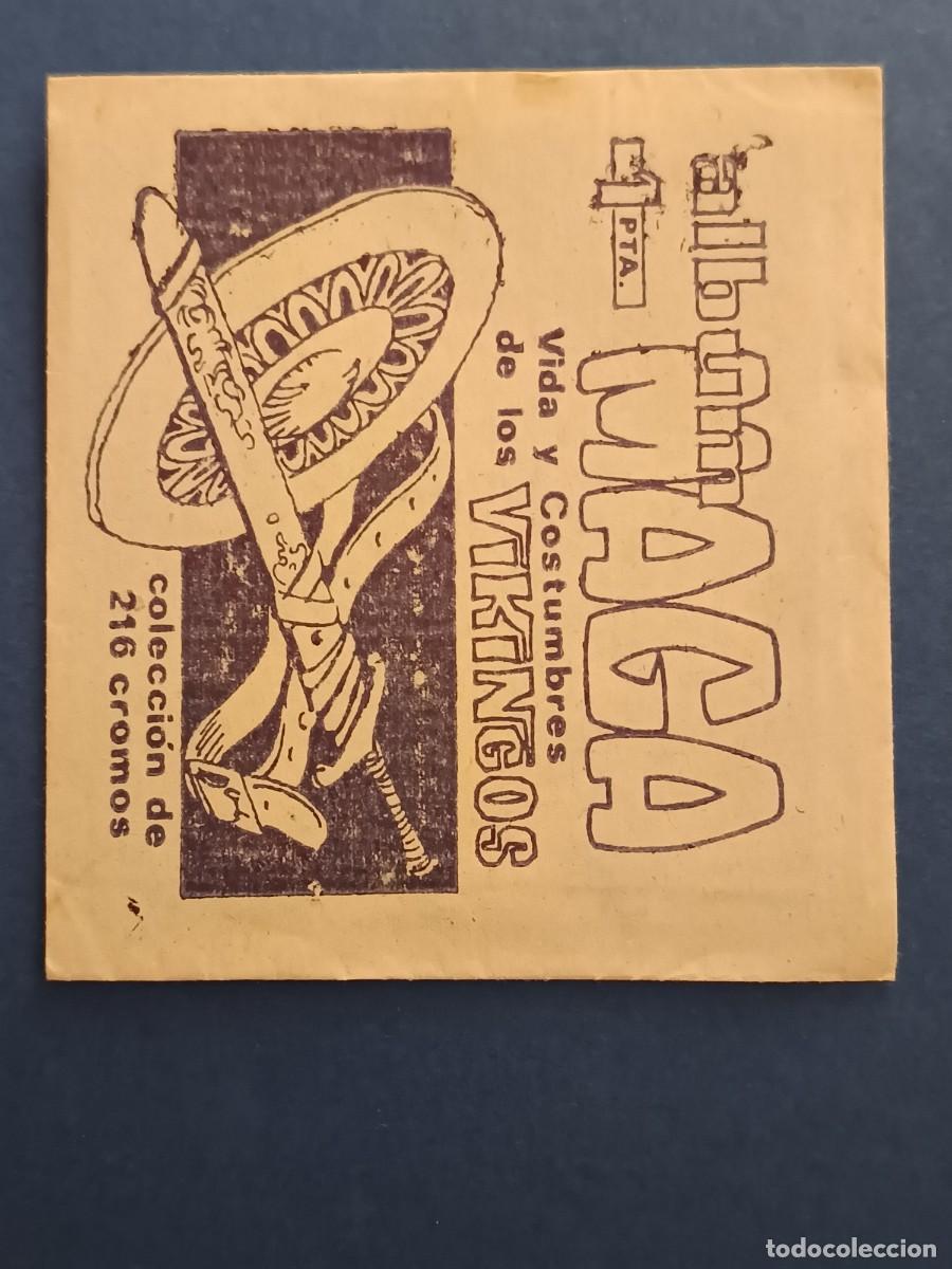 Coleccionismo Cromos antiguos: SOBRE DE CROMOS SIN ABRIR VIDA Y COSTUMBRES DE LOS VIKINGOS EDITORIAL MAGA