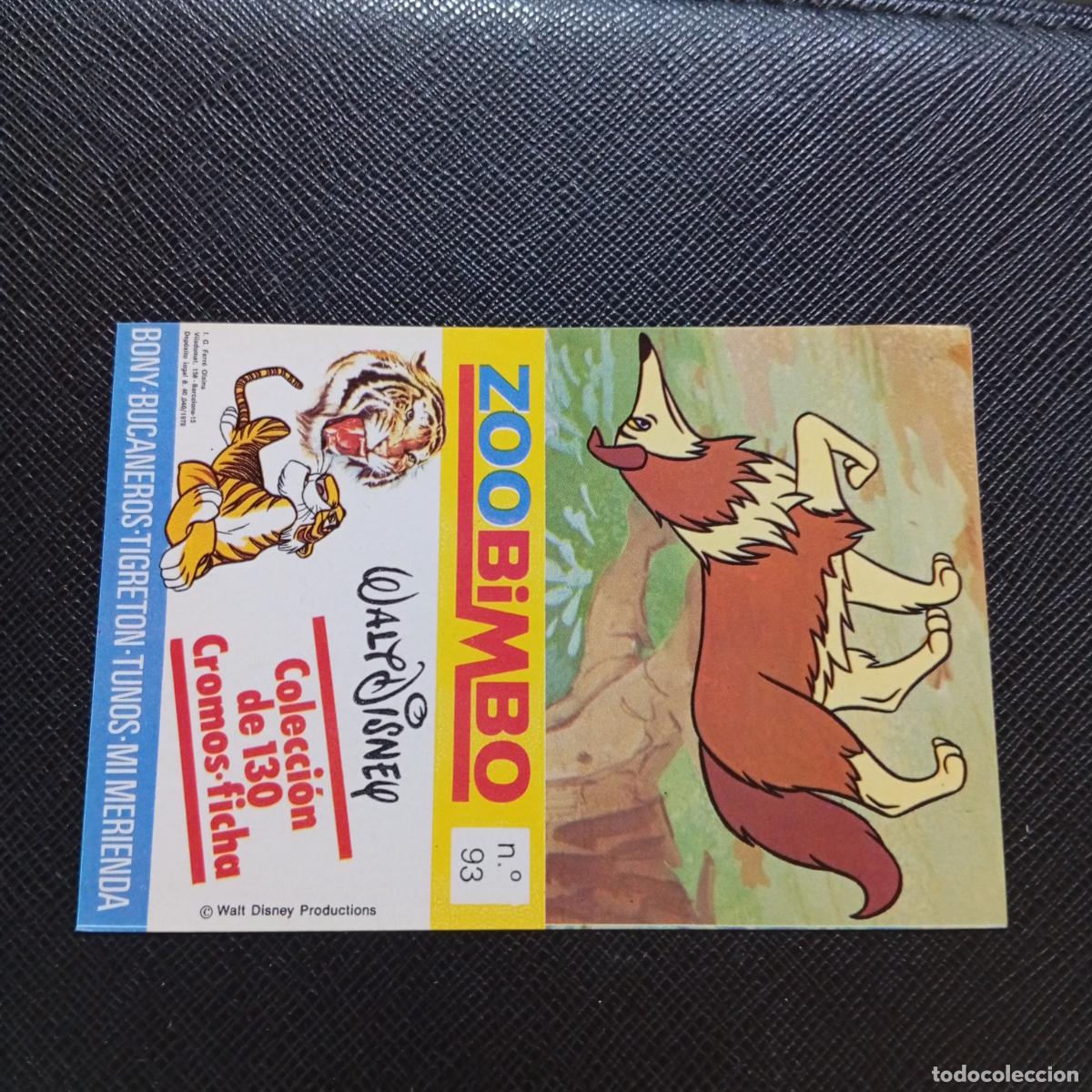 Coleccionismo Cromos antiguos: ZOOBIMBO WALT DISNEY CROMO BONY TIGRETON BUCANEROS 1978 CROMO - SIN PEGAR - COLLIE 93