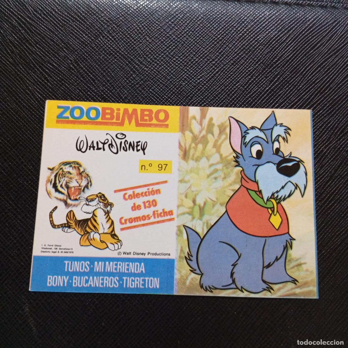 Coleccionismo Cromos antiguos: ZOOBIMBO WALT DISNEY CROMO BONY TIGRETON BUCANEROS 1978 CROMO - SIN PEGAR - SCOTTISH TERRIER 97