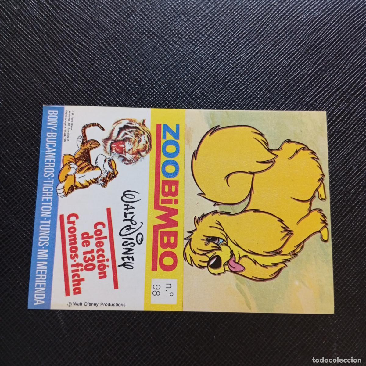 Coleccionismo Cromos antiguos: ZOOBIMBO WALT DISNEY CROMO BONY TIGRETON BUCANEROS 1978 CROMO - SIN PEGAR - ESPANIEL ENANO 98