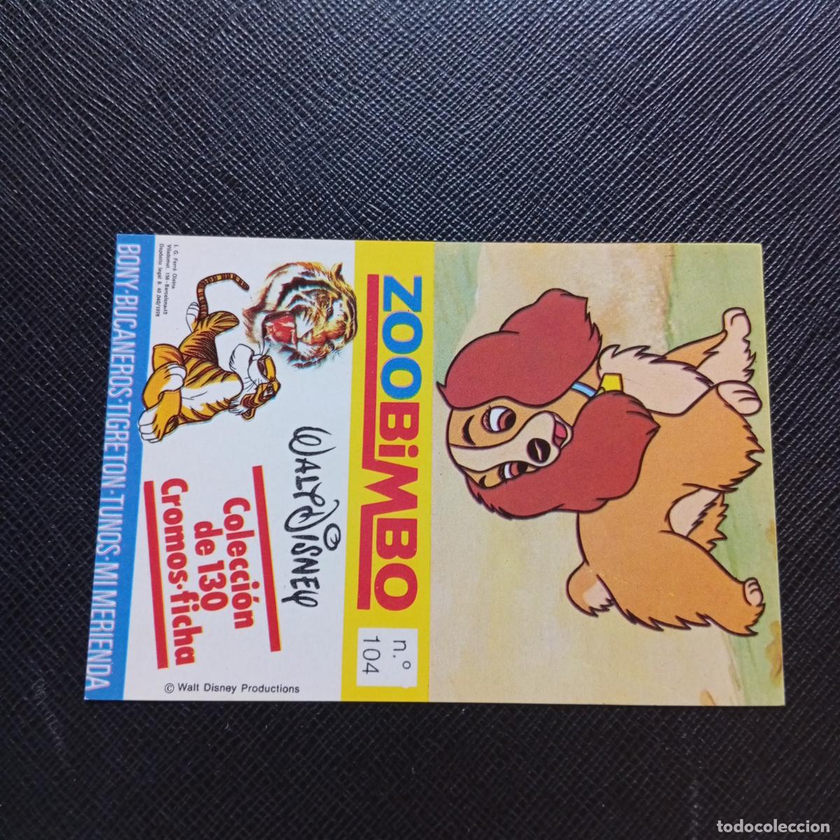 Coleccionismo Cromos antiguos: ZOOBIMBO WALT DISNEY CROMO BONY TIGRETON BUCANEROS 1978 CROMO - SIN PEGAR - COCKER 104