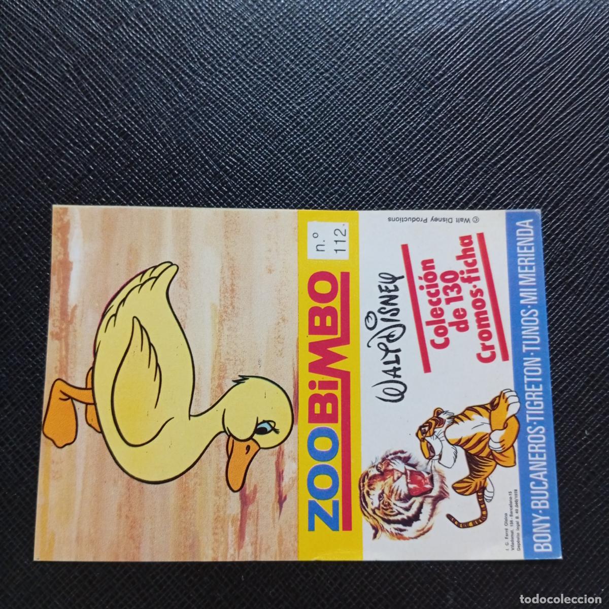 Coleccionismo Cromos antiguos: ZOOBIMBO WALT DISNEY CROMO BONY TIGRETON BUCANEROS 1978 CROMO - SIN PEGAR - 112 PATO