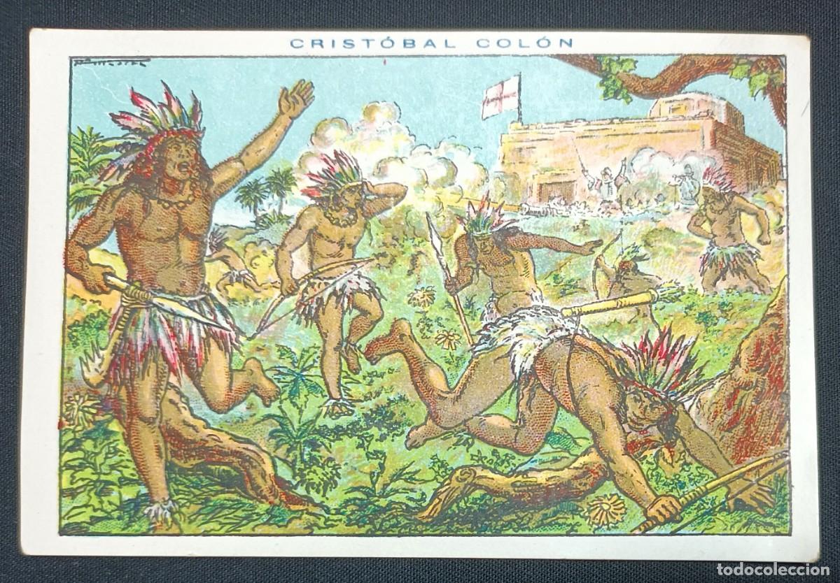 Coleccionismo cromos antiguos: CROMO CRIST&Oacute;BAL COL&Oacute;N N&ordm; 71.CHOCOLATES JUNCOSA - Foto 1
