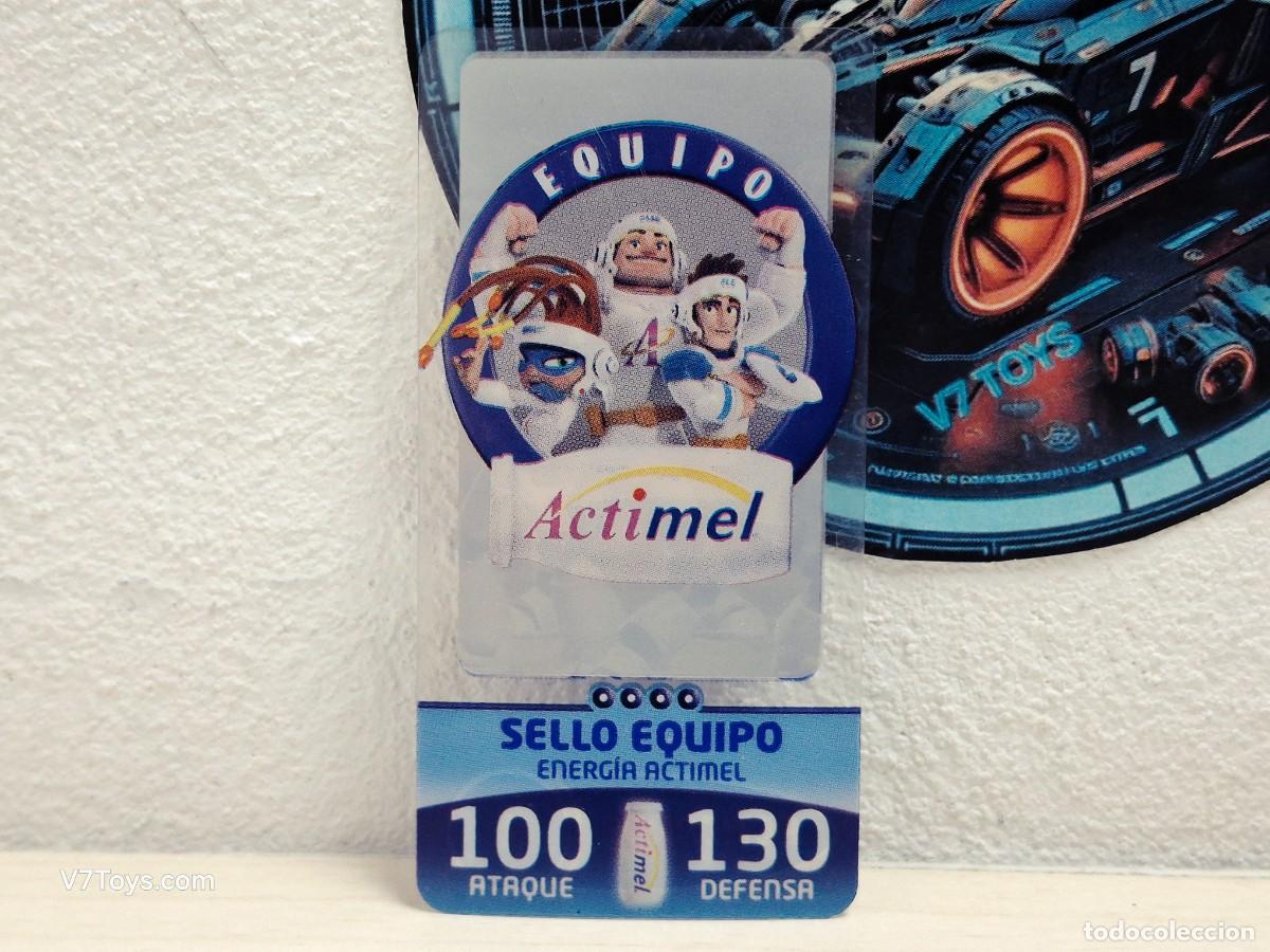 Coleccionismo Cromos antiguos: Carta Sello Equipo N&ordm; 01 Acticards Actimel