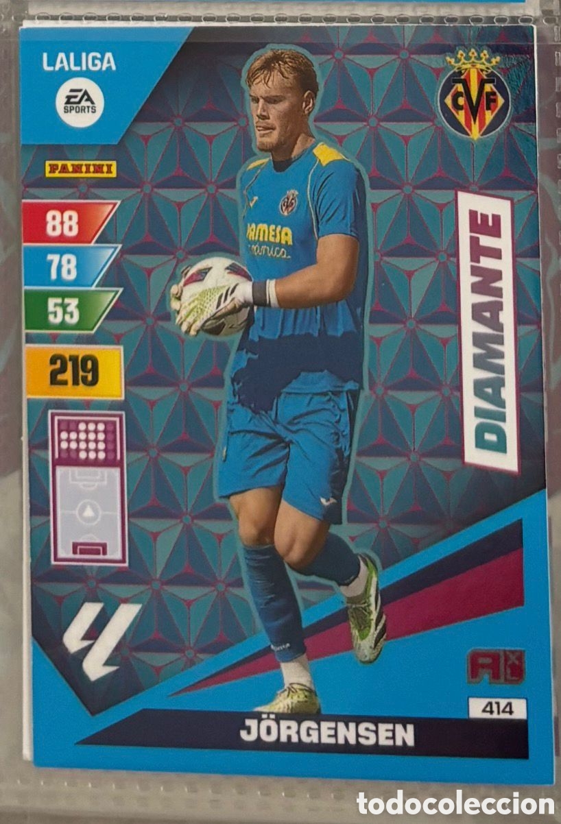 Coleccionismo Cromos antiguos: DIAMANTE JORGENSEN VILLARREAL PANINI Adrenalyn XL Liga 2023 2024