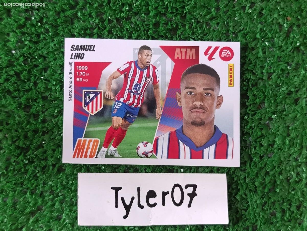Coleccionismo Cromos antiguos: SAMUEL LINO ATLETICO DE MADRID 15 LIGA ESTE 2025 2026 25 26