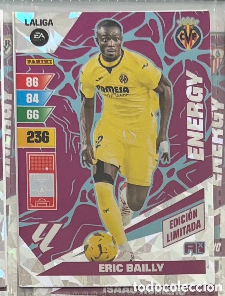 Coleccionismo Cromos antiguos: ENERGY BAILLY VILLARREAL EDICION LIMITADA Adrenalyn XL LaLiga 2023 2024