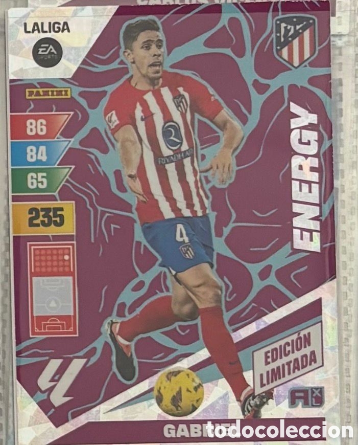Coleccionismo Cromos antiguos: ENERGY GABRIEL PAULISTA ATLETICO MADRID EDICION LIMITADA Adrenalyn XL LaLiga 2023 2024