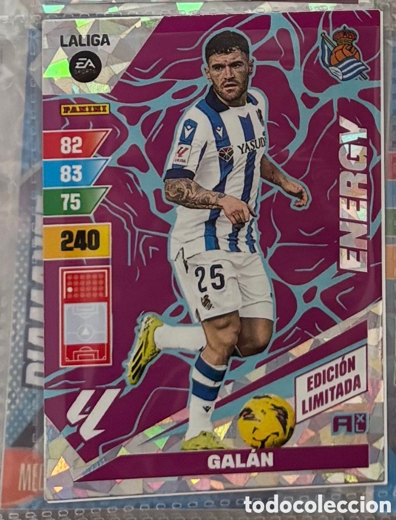 Coleccionismo Cromos antiguos: ENERGY GALAN REAL SOCIEDAD EDICION LIMITADA Adrenalyn XL LaLiga 2023 2024