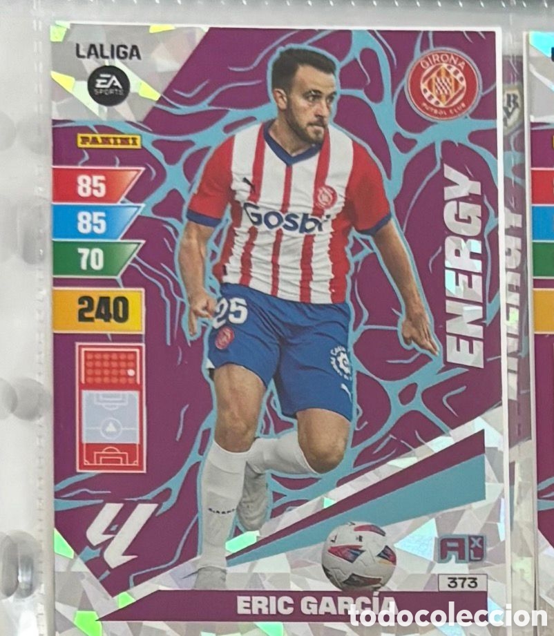 Coleccionismo Cromos antiguos: ENERGY ERIC GARCIA GIRONA 373 Adrenalyn XL LaLiga 2023 2024