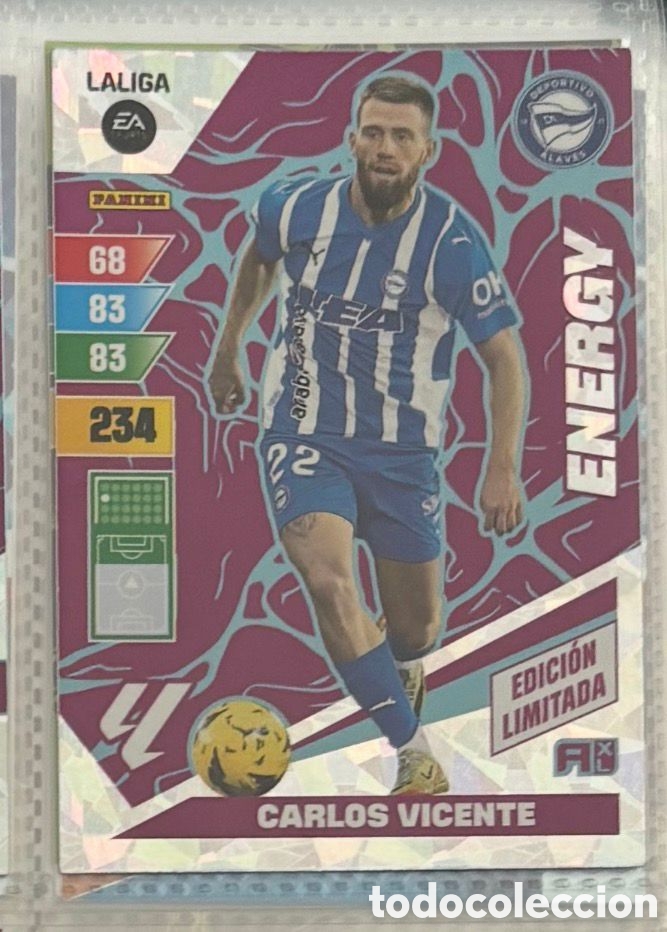 Coleccionismo Cromos antiguos: ENERGY CARLOS VICENTE ALAVES EDICION LIMITADA Adrenalyn XL LaLiga 2023 2024