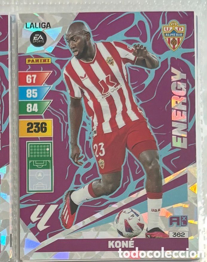 Coleccionismo Cromos antiguos: ENERGY KONE ALMERIA 362 Adrenalyn XL LaLiga 2023 2024