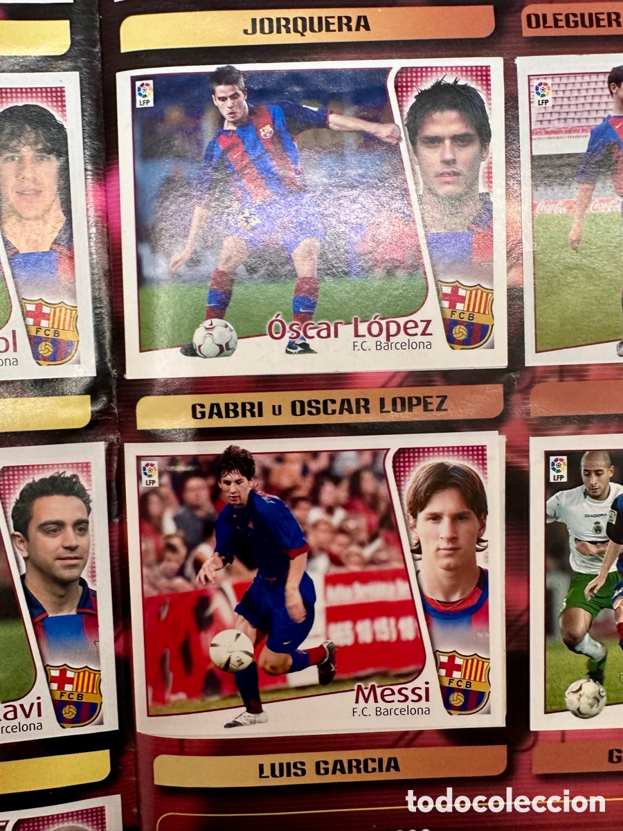 Coleccionismo Cromos antiguos: MESSI ROOKIE 2004 - &Aacute;LBUM MUY COMPLETO Y EN MUY BUEN ESTADO. (Leer descripci&oacute;n)