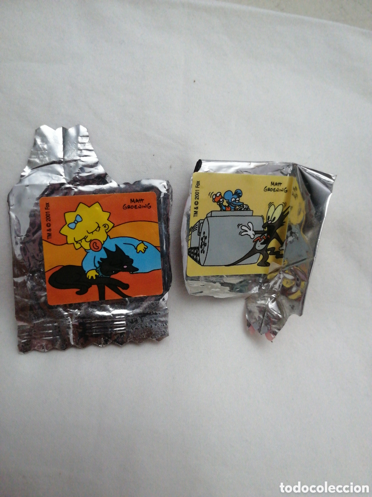 Coleccionismo Cromos antiguos: Cromos pegatina chicle boomer Simpson