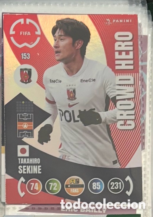 Coleccionismo Cromos antiguos: Mundial de Clubes de la FIFA 2025 CROWD HERO TAKAHIRO SEKINE