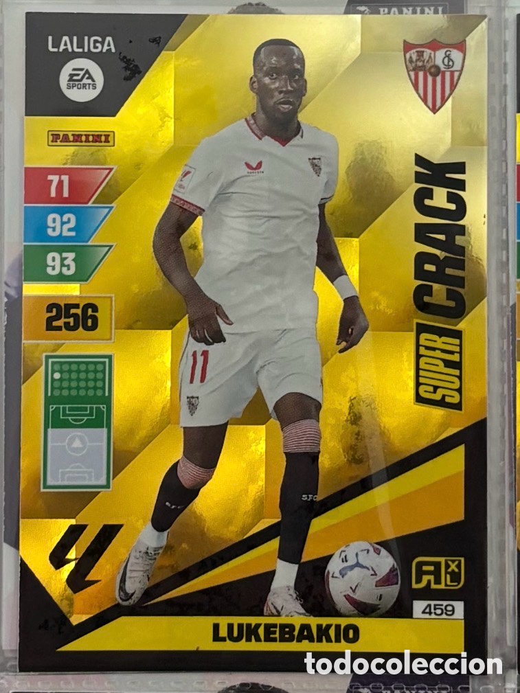 Coleccionismo Cromos antiguos: SUPERCRACK LUKEBAKIO SEVILLA 459 Panini Adrenalyn XL La Liga 2023 2024
