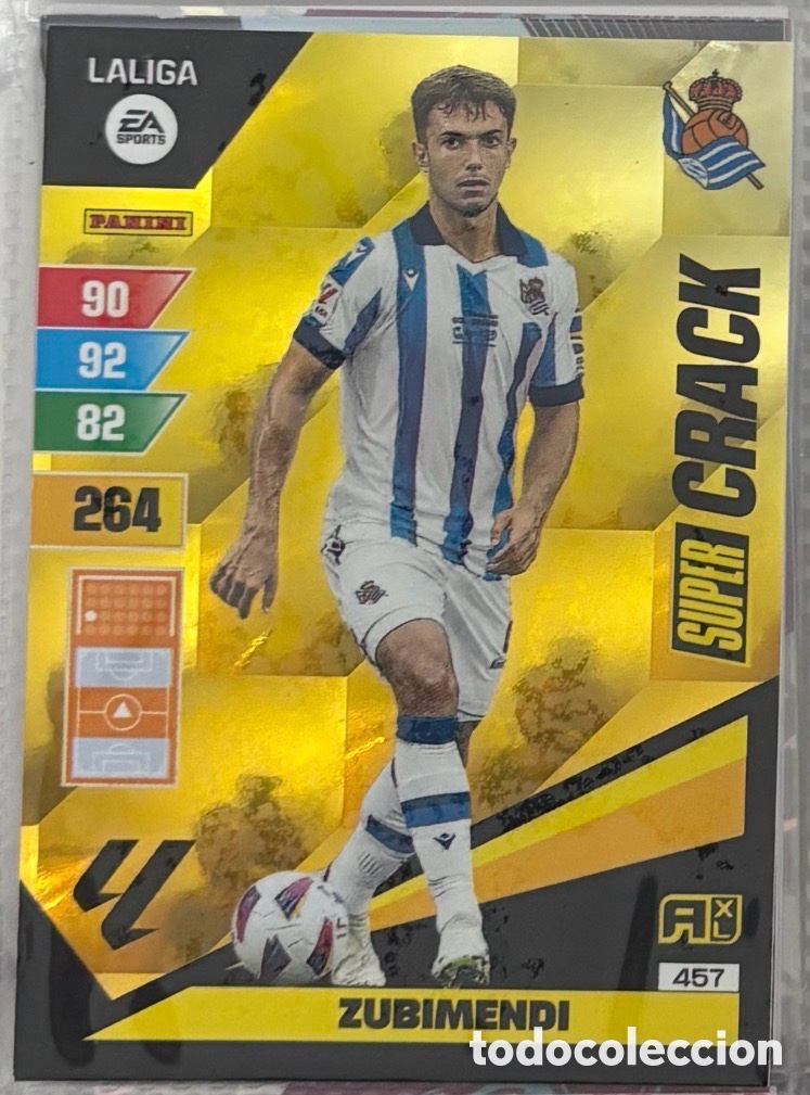 Coleccionismo Cromos antiguos: SUPERCRACK ZUBIMENDI REAL SOCIEDAD 457 Panini Adrenalyn XL La Liga 2023 2024