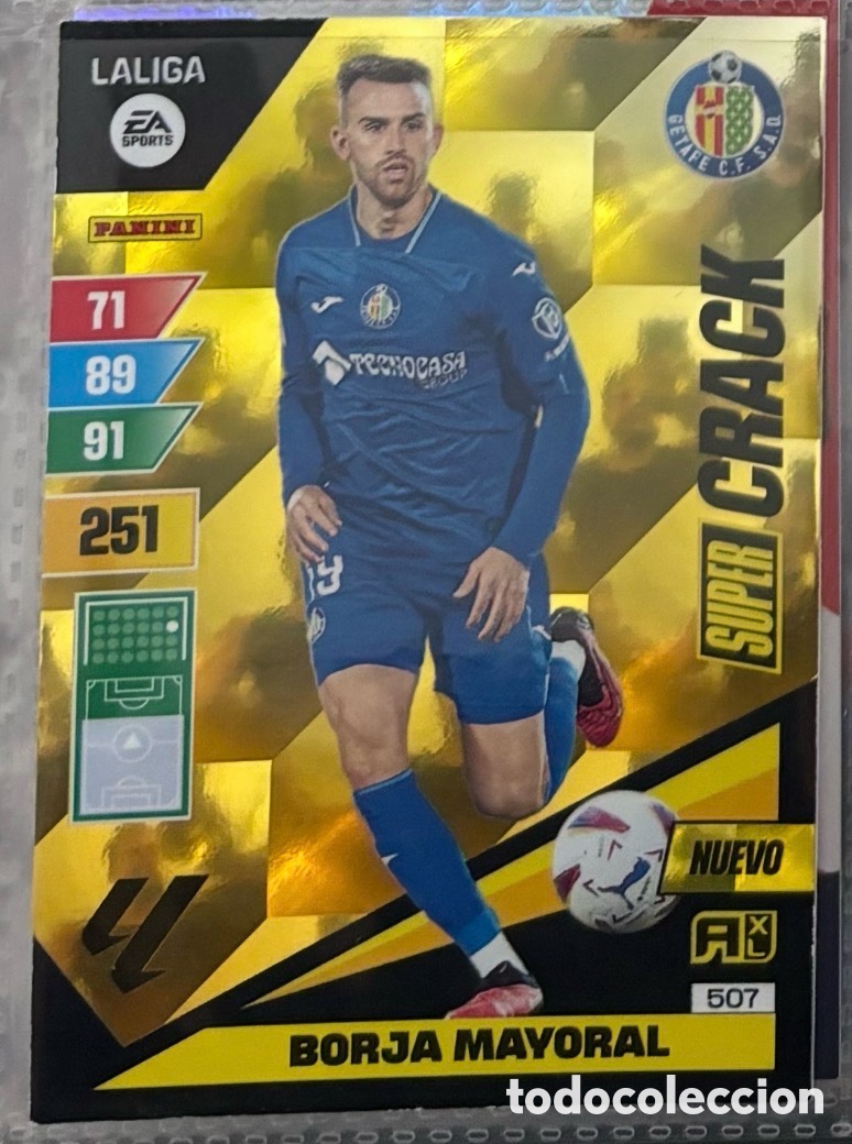 Coleccionismo Cromos antiguos: SUPERCRACK BORJA MAYORAL GETAFE 507 Panini Adrenalyn XL La Liga 2023 2024
