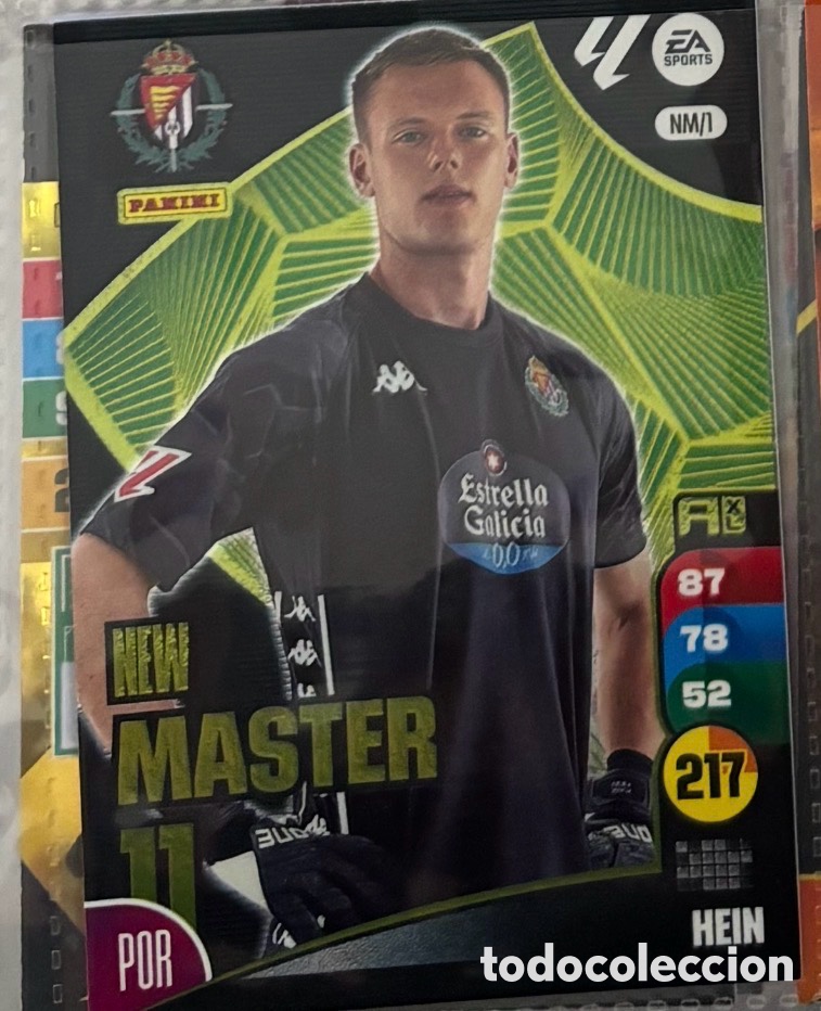Coleccionismo Cromos antiguos: NEW M&Aacute;STER 11 HEIN VALLADOLID 1 Adrenalyn XL LaLiga 2024 2025