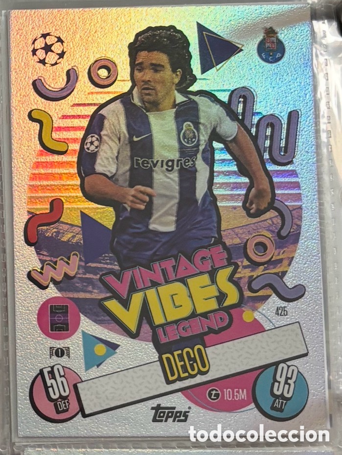 Coleccionismo Cromos antiguos: DECO CARTA VINTAGE VIBES LEGEND TOPPS MATCH ATTAX