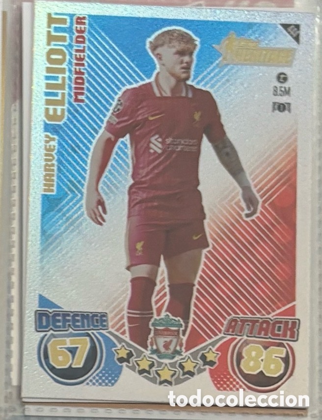 Coleccionismo Cromos antiguos: HARVEY ELLIOTT CARTA HERITAGE TOPPS MATCH ATTAX