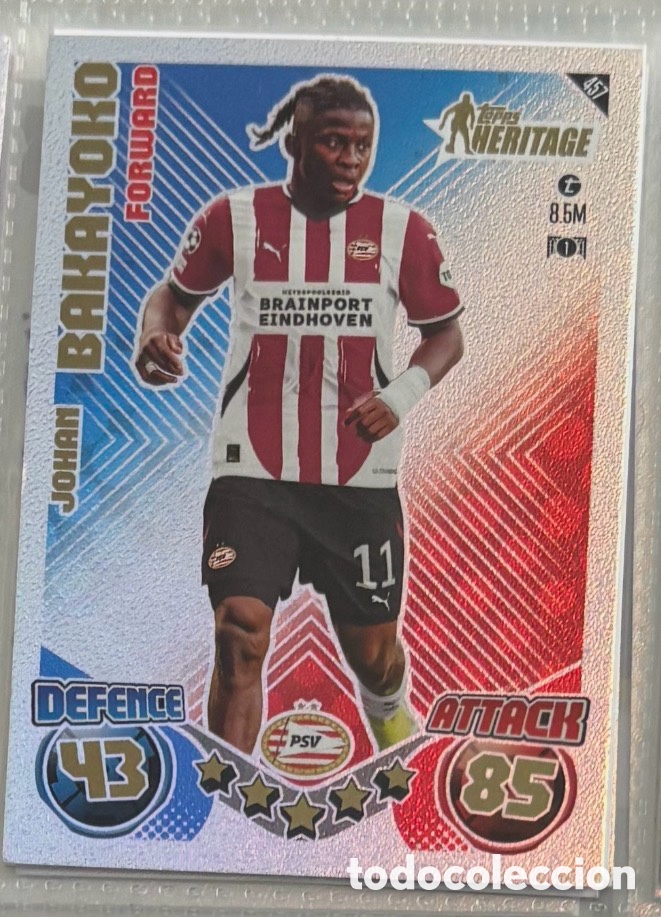 Coleccionismo Cromos antiguos: BAKAYOKO CARTA HERITAGE TOPPS MATCH ATTAX