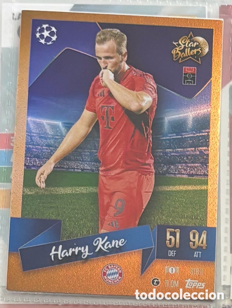 Coleccionismo Cromos antiguos: HARRY KANE BAYERN M&Uacute;NICH Star ballers Topps Match Attax UEFA Champions League 2024 2025