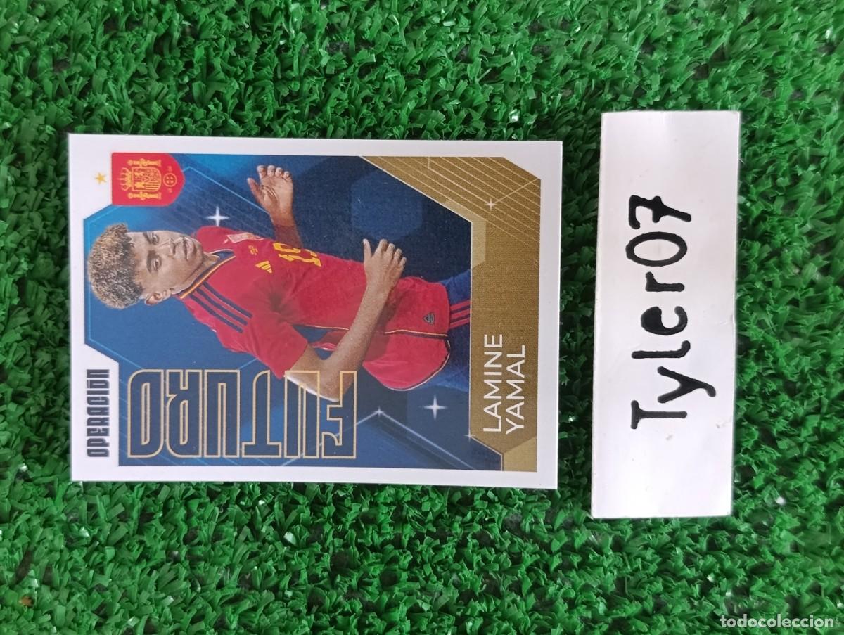 Coleccionismo Cromos antiguos: LAMINE YAMAL ESPA&Ntilde;A 69 FUTURO VAMOS SELECCION CARREFOUR