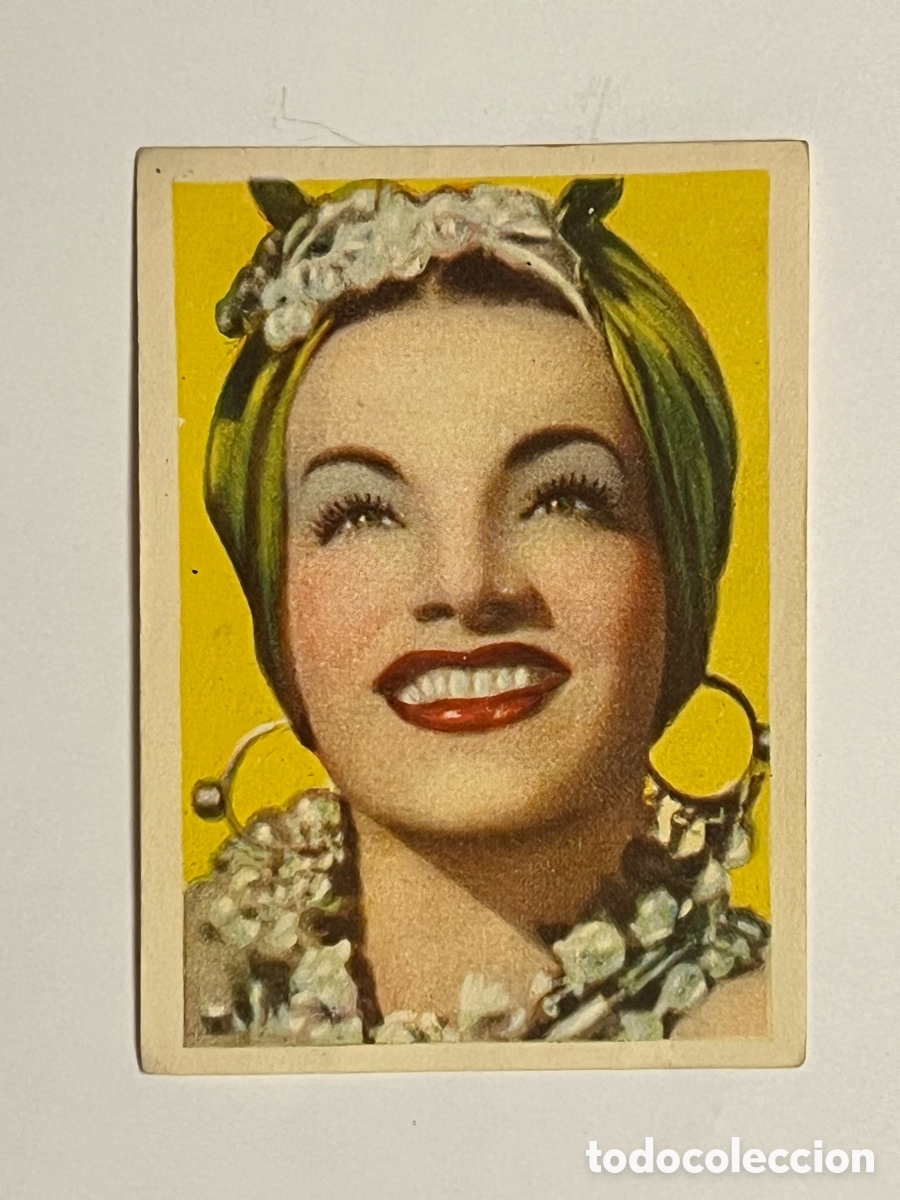 Coleccionismo Cromos antiguos: CARMEN MIRANDA. Cromos Cine Foto. Bruguera Hoja G-6, N.&deg; 11