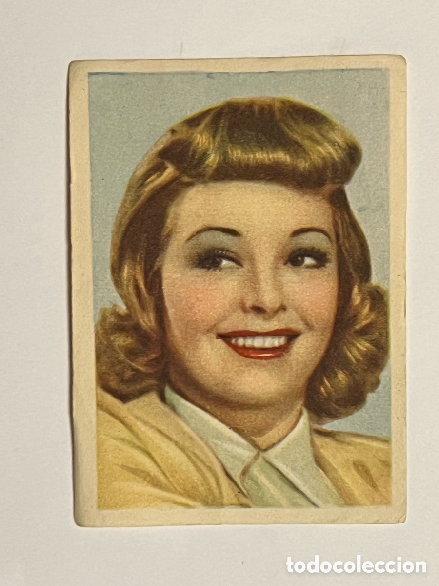 Coleccionismo Cromos antiguos: VIRGINIA GILMORE.. Cromos Cine Foto. Bruguera Hoja G-6, N.&deg; 8