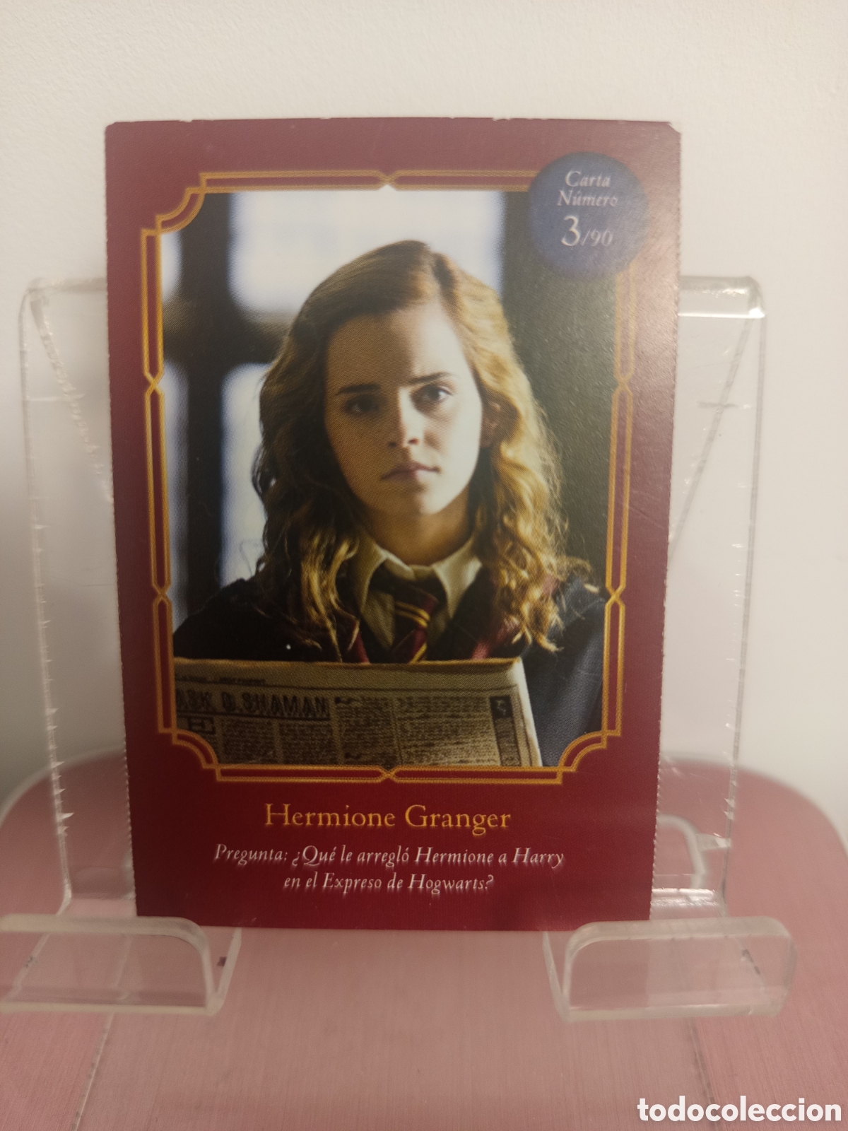 Coleccionismo Cromos antiguos: ❇️ CROMO CARTA HERMIONE GRANGER 3 / 90 HARRY POTTER WIZARDING WORLD CARREFOUR ❇️
