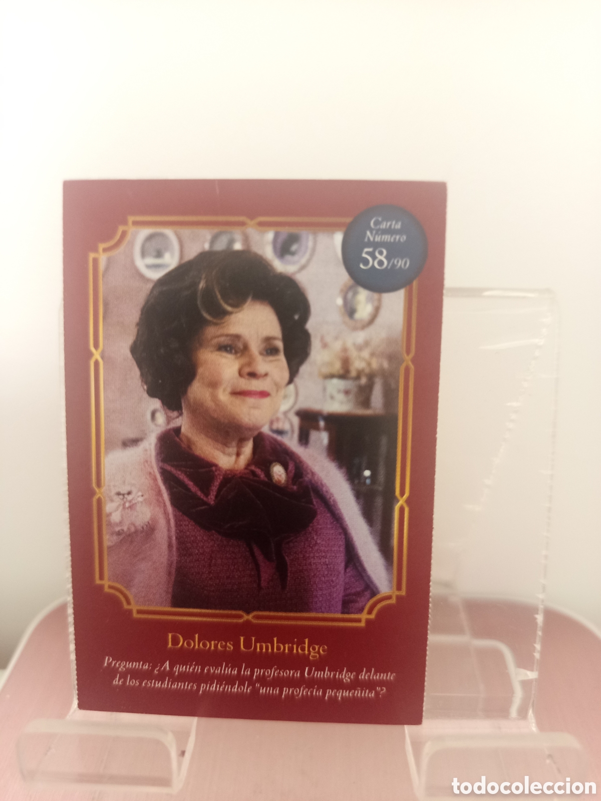 Collectionnisme Cartes &agrave; collectionner anciennes: ❇️ CROMO CARTA DOLORES UMBRIDGE 58 / 90 HARRY POTTER WIZARDING WORLD CARREFOUR ❇️