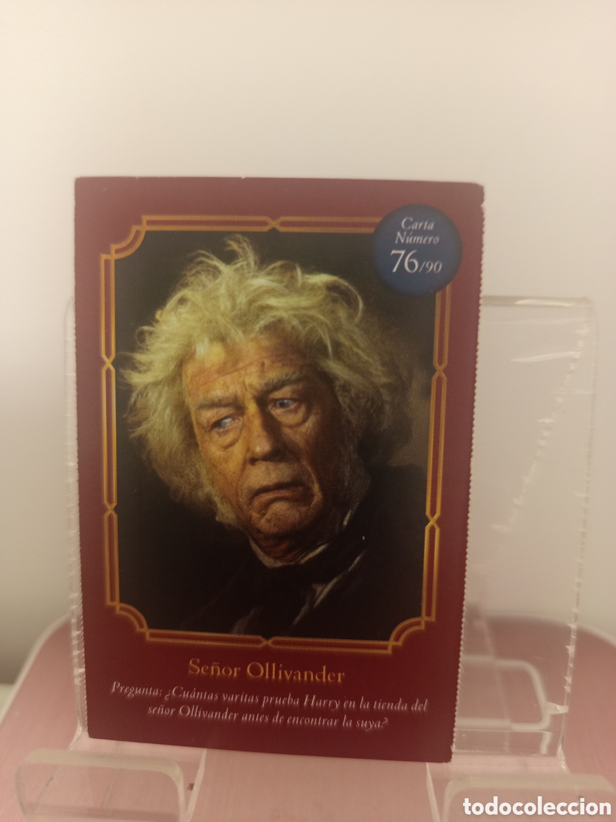 Coleccionismo Cromos antiguos: ❇️ CROMO CARTA SE&Ntilde;OR OLLIVANDER 76 / 90 HARRY POTTER WIZARDING WORLD CARREFOUR ❇️