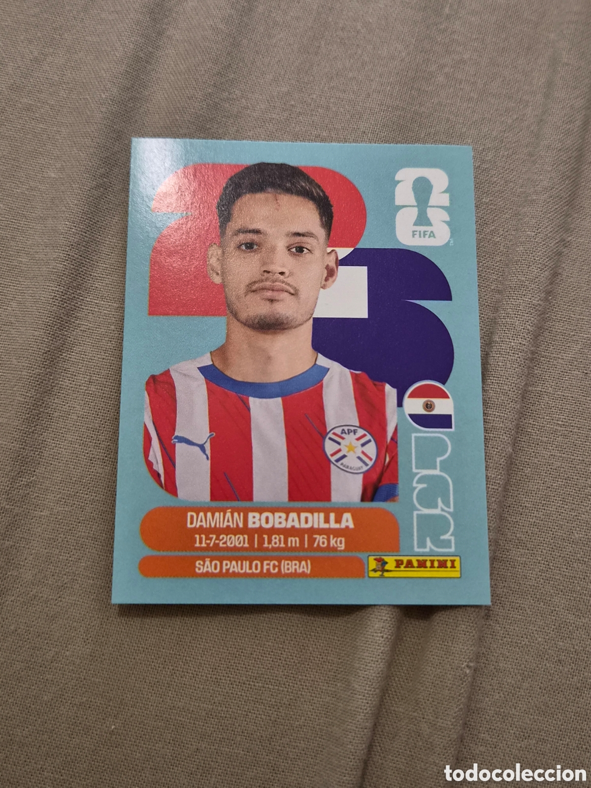 Collezionismo Figurine antiche: PAR11 - BOBADILLA , PARAGUAY FIFA WORLD CUP 2026