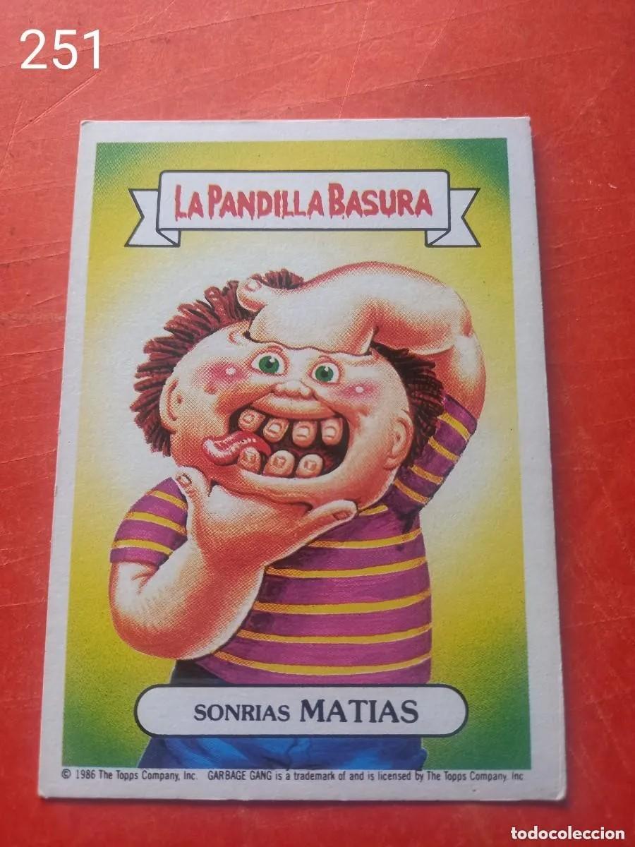 Coleccionismo Cromos antiguos: Cromo n.251 la pandilla basura (album azul) sin pegar