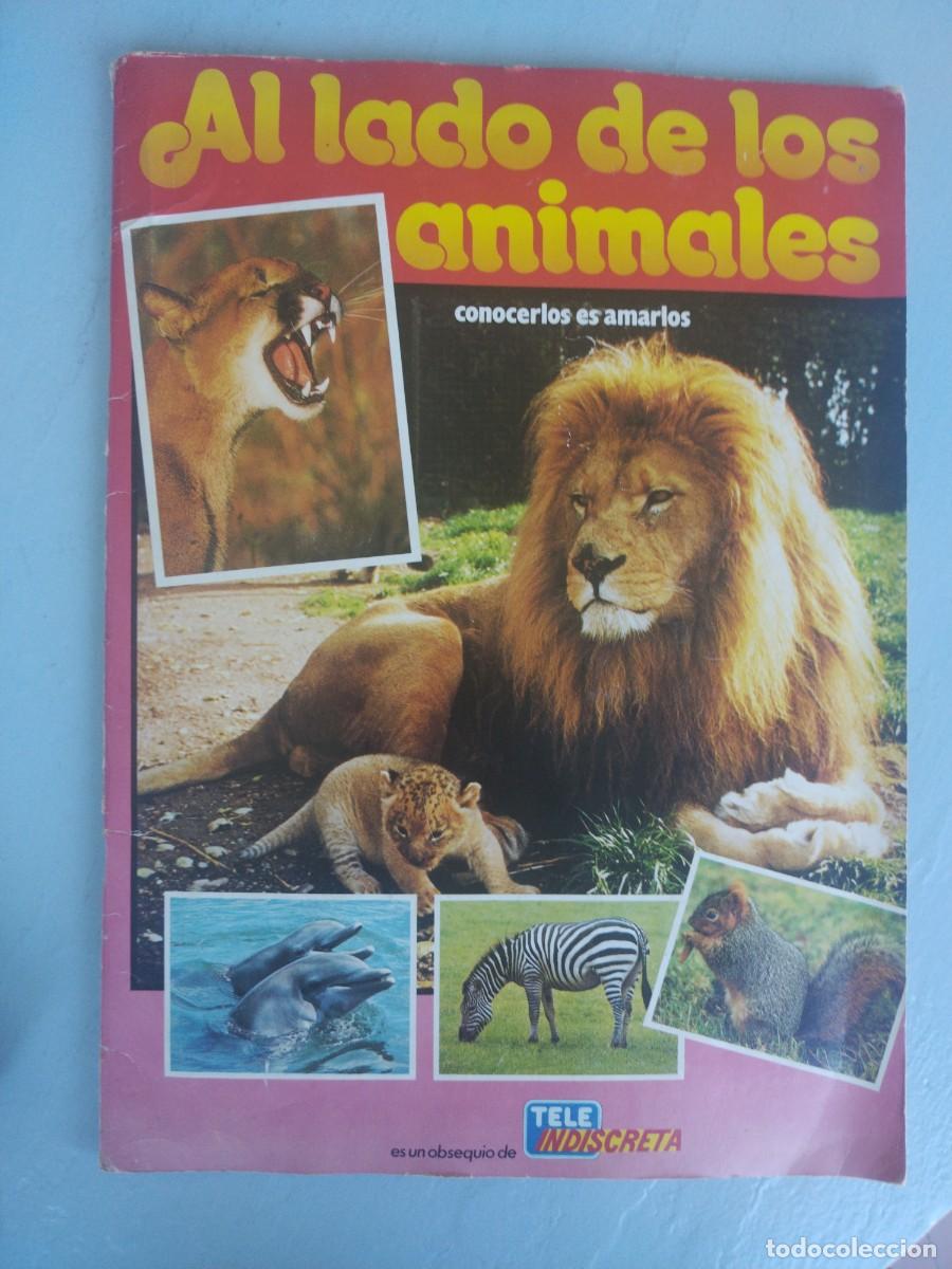 Colecionismo Cromos antigos: ALBUM AL LADO DE LOS ANIMALES. Cromos cartoncillo de 1985