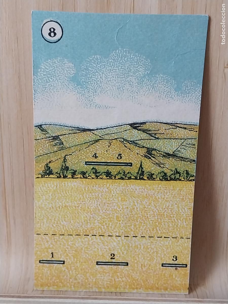 Coleccionismo Cromos antiguos: CROMO DIORAMA NUMERO 8 FONDE PAISAJE PARA 5 FIGURAS PAPEL 9.5X5.5CMS
