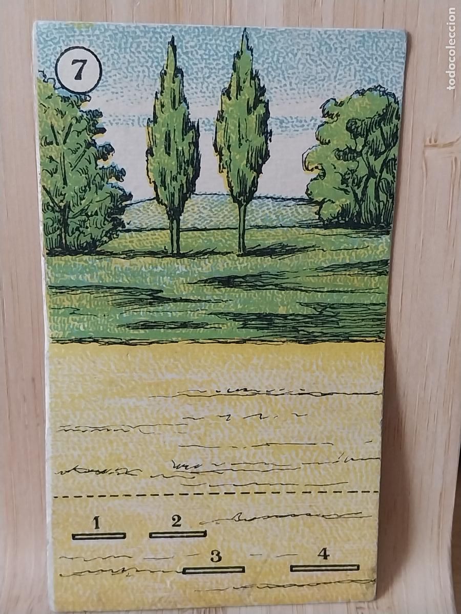 Coleccionismo Cromos antiguos: CROMO DIORAMA NUMERO 7 FONDO PAISAJE PARA 4 FIGURAS PAPEL 9.5X5.5CMS