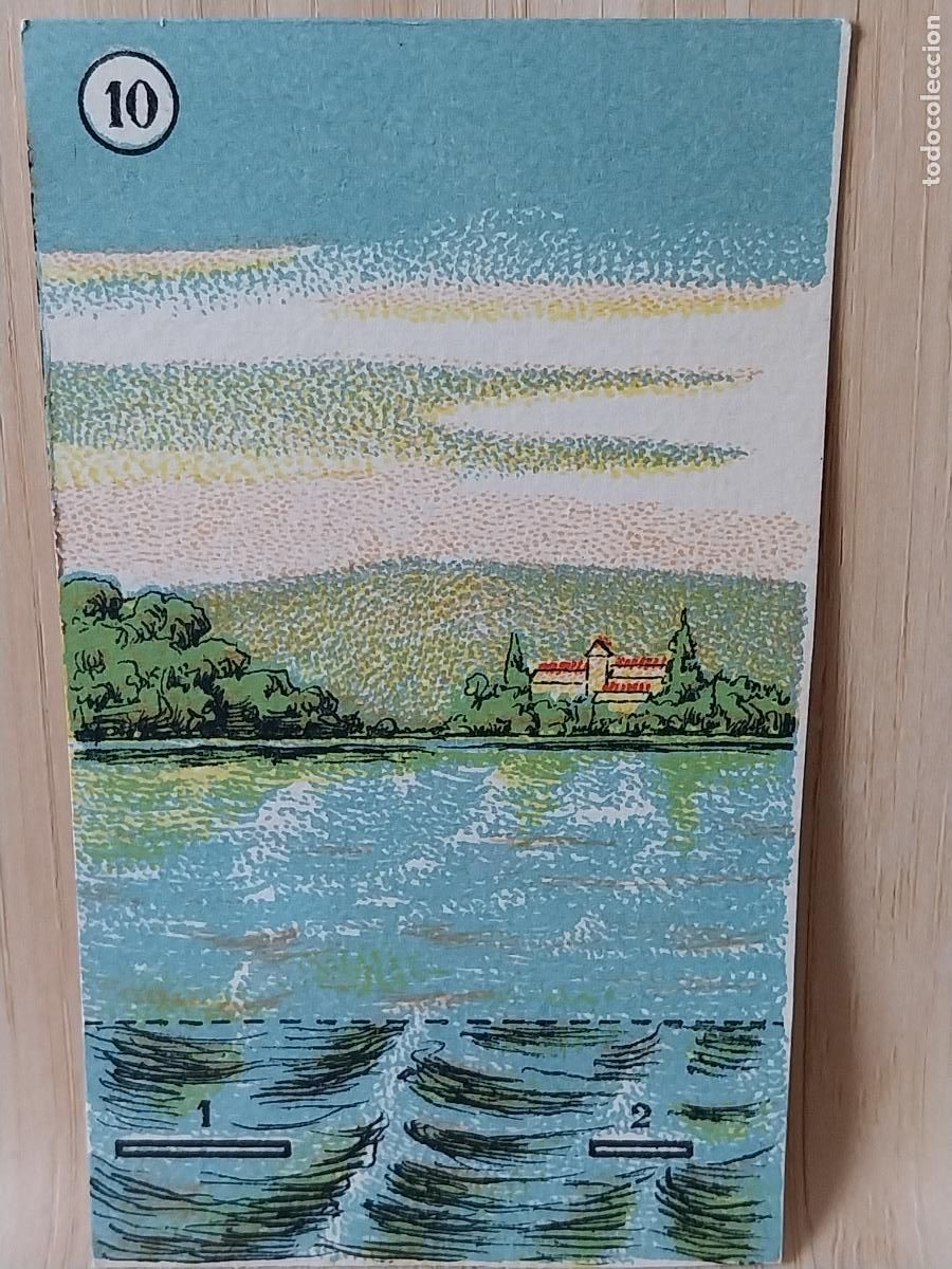 Coleccionismo Cromos antiguos: CROMO DIORAMA NUMERO 10 FONDO PAISAJE PARA 2 FIGURAS PAPEL 9.5X5.5CMS